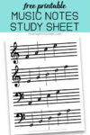 Free Printable Music Notes Sheet - Mom's Printables