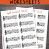 Free Note Identification Worksheet | Note Spelling worksheets