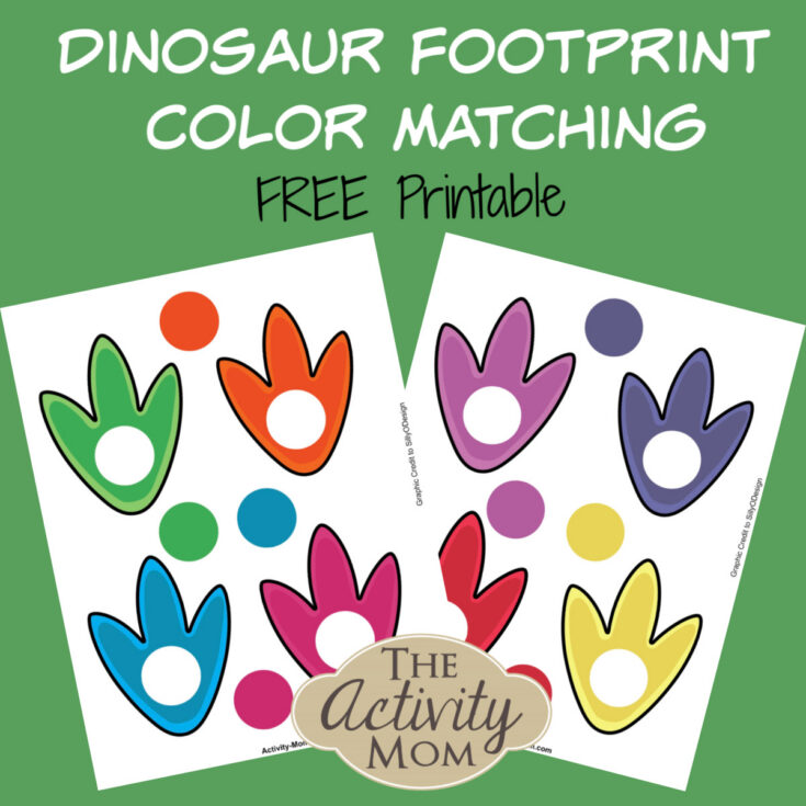 Image for Free Printable Dinosaur Color Matching