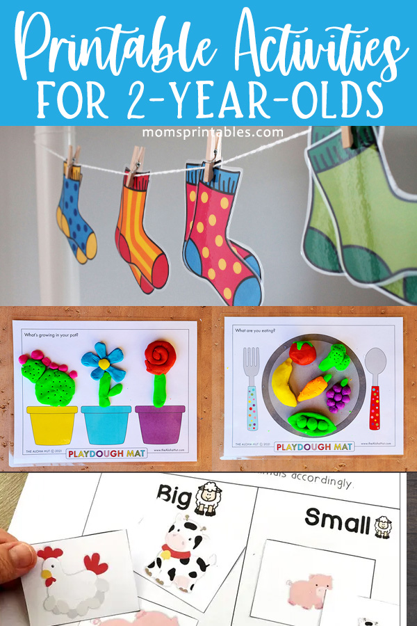 Printable Activities for 2-year-olds | Printable Worksheets for 2-year-olds | Printable Activities for 1-year-olds | Printable Activities for 3-year-olds | 20 free printable activities for 2-year-olds on Moms Printables!