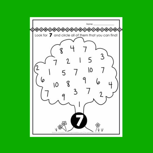 Number Recognition Worksheets (1-10 FREE!) - Mom's Printables
