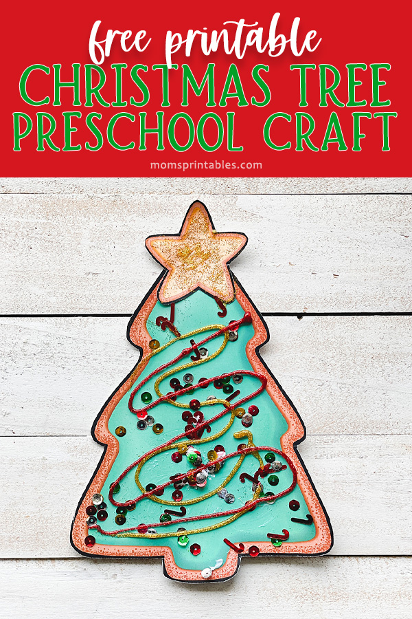 Christmas Tree Preschool Craft | Christmas Tree Preschool Activities | Christmas Tree Craft Activity | Christmas Tree Ornament Preschool Crafts | Free printable Christmas tree PDF at Moms Printables!