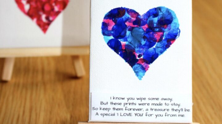Image for Fingerprint Heart Poem Keepsake