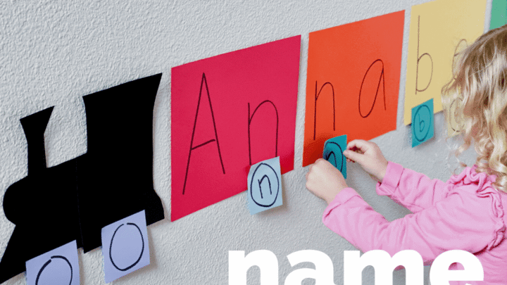 Image for Name Train Preschool Matching Activity