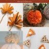 Fall decorations made from paper | Fall decorations paper | Fall decor paper flowers | Fall leaves decor ideas | Paper fall crafts | Paper fall leaves | 25 beautiful ideas on Moms Printables!