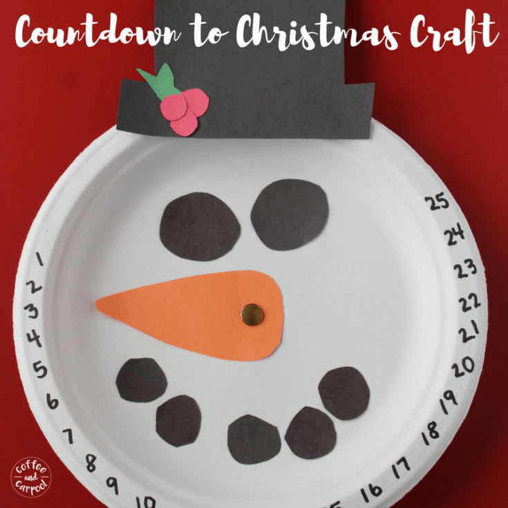 Image for Christmas Countdown Calendar Snowman Craft
