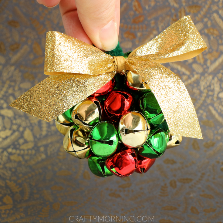 Image for 3D Jingle Bell Ball Ornament Using Pipe Cleaners