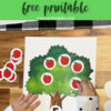 Apple Tree Counting Activity Free Printable | Apple Tree Math Game Free Printable | Apple Tree Number Game | Preschool Apple Tree Math Printable | Apple Tree Counting Activity for Preschoolers | Download the free preschool counting activity on the Moms Printables blog!