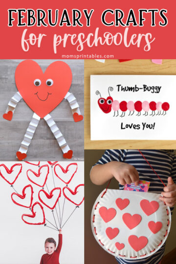 February crafts for preschoolers | February crafts for kids | February preschool crafts | February arts and crafts | crafts for February