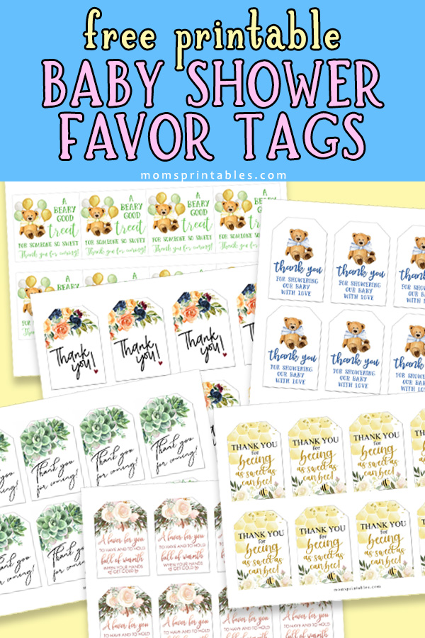 Free Printable Baby Shower Favor Tags | Baby Shower Gift Tags | Baby Shower Favor Tags Free Printable | Baby Shower Favor Thank You Tags