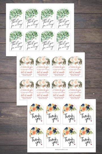 Free Printable Baby Shower Favor Tags, Thank You Gift - Mom's Printables