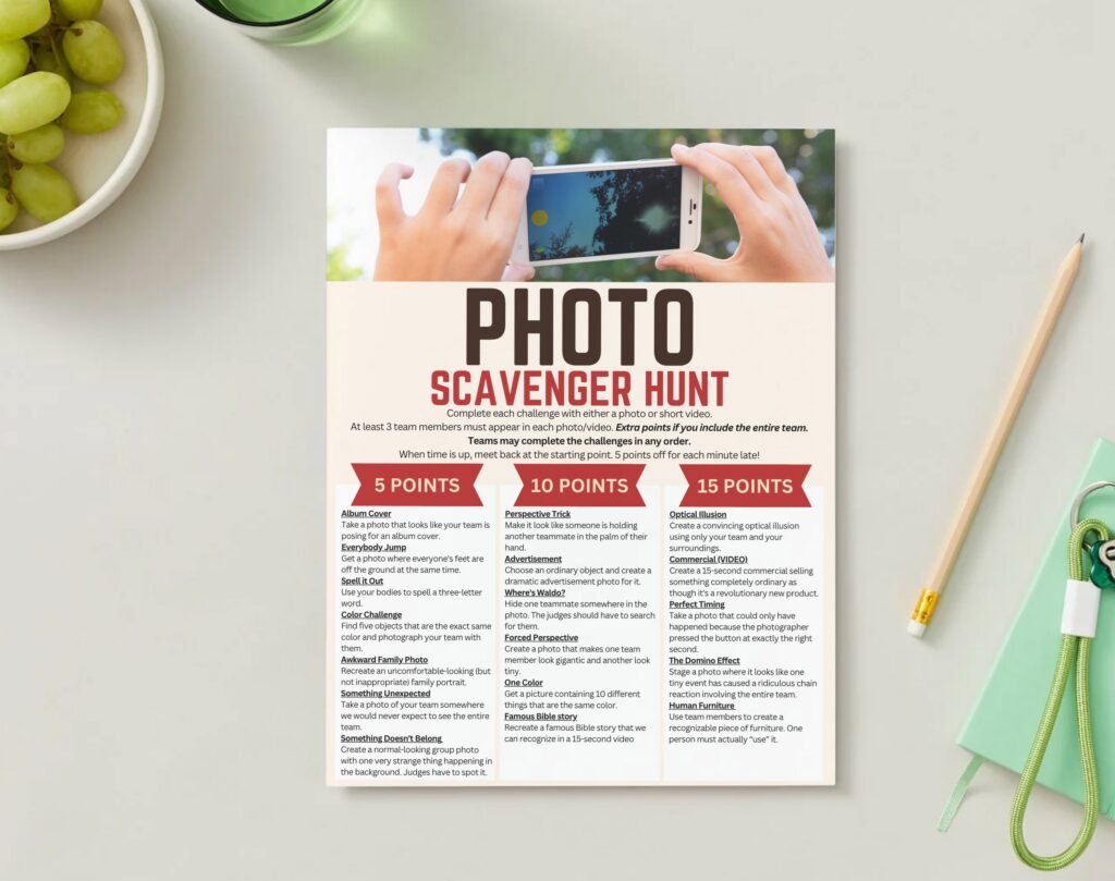 photo scavenger hunt for adults